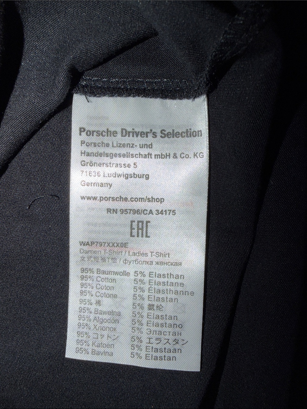 Porsche Driver’s Selection Women’s Crest Logo T-shirt BNWT ~ M - Picture 3 of 8